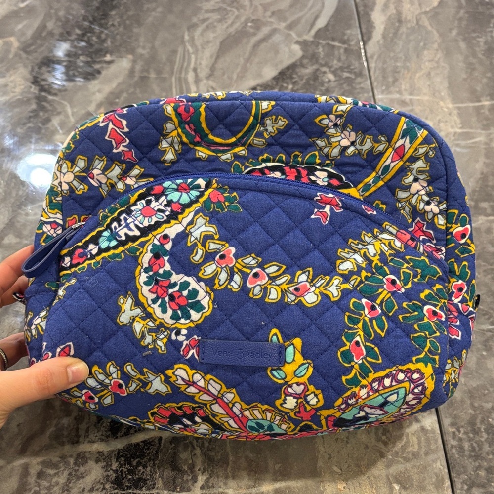 Vera Bradley Multicolor Floral Quilted Cosmetic Bag